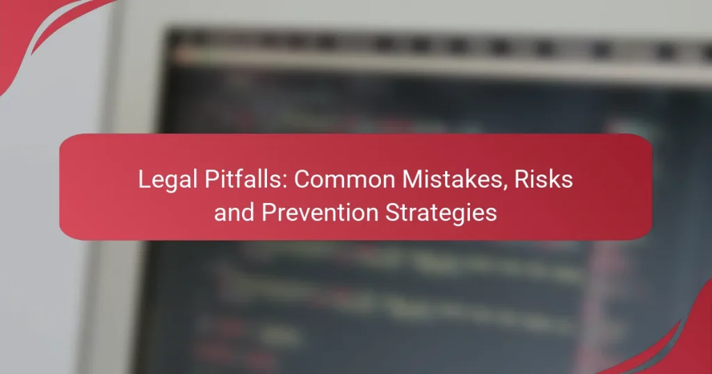 Legal Pitfalls: Common Mistakes, Risks and Prevention Strategies