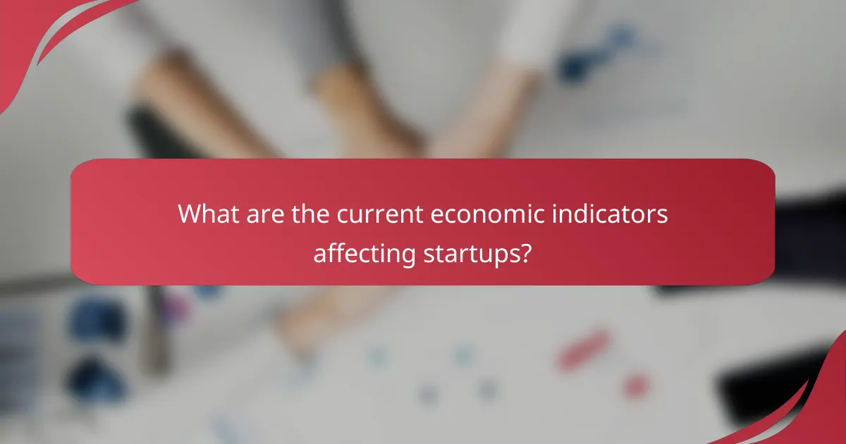 What are the current economic indicators affecting startups?