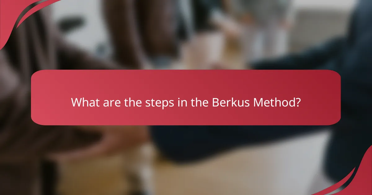 What are the steps in the Berkus Method?